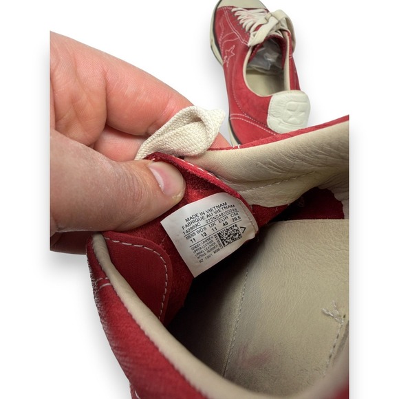 Converse John Varvatos Star Player Chili White Red Leather Sneaker Shoes US 11 - Picture 9 of 11